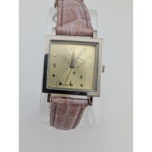 Disney Tinker Bell Watch Women 26mm Case Light Purple Band- New Battery